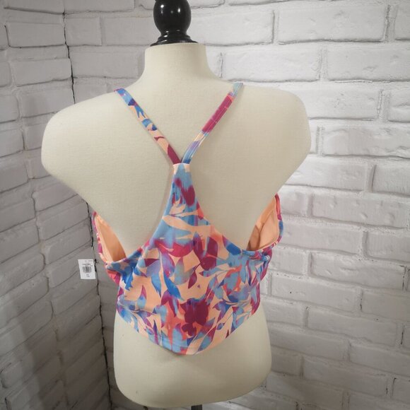 NWT Old Navy Bright Multi Colored Ladies Size XXL Racer Back Sports Bra - Picture 2 of 9